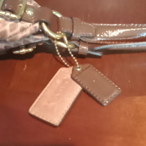 COACH Madison Python Print Maggie Hobo 19843 - Picture 7 of 12